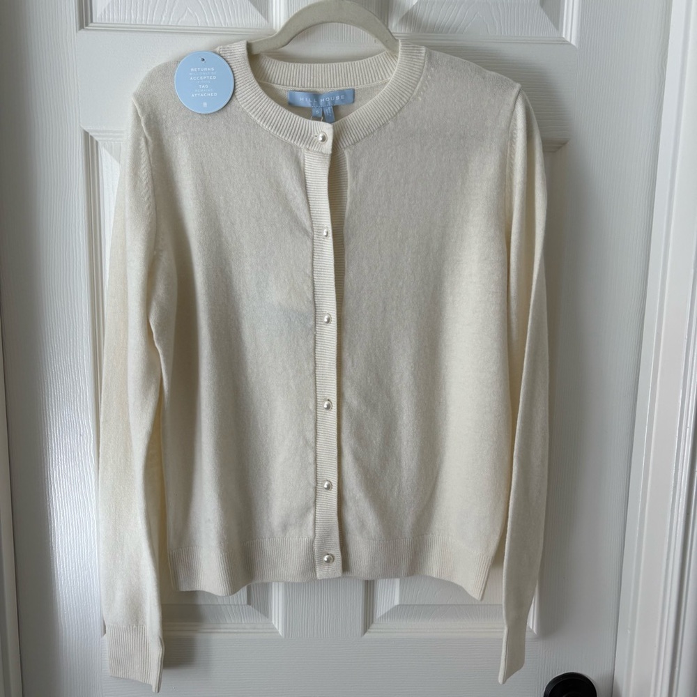 New Hill House Ivory Audrey Cardigan